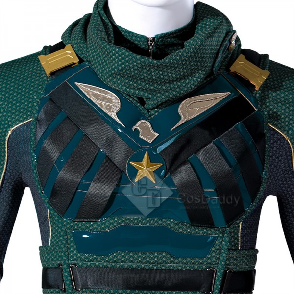 The Boys Season 3 Soldier Boy Ben Cosplay Costume Leather Green Superhero Battle Outfit