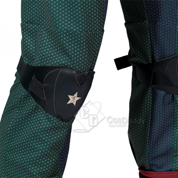 The Boys Season 3 Soldier Boy Ben Cosplay Costume Leather Green Superhero Battle Outfit