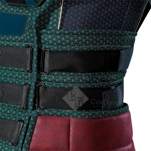 The Boys Season 3 Soldier Boy Ben Cosplay Costume Leather Green Superhero Battle Outfit