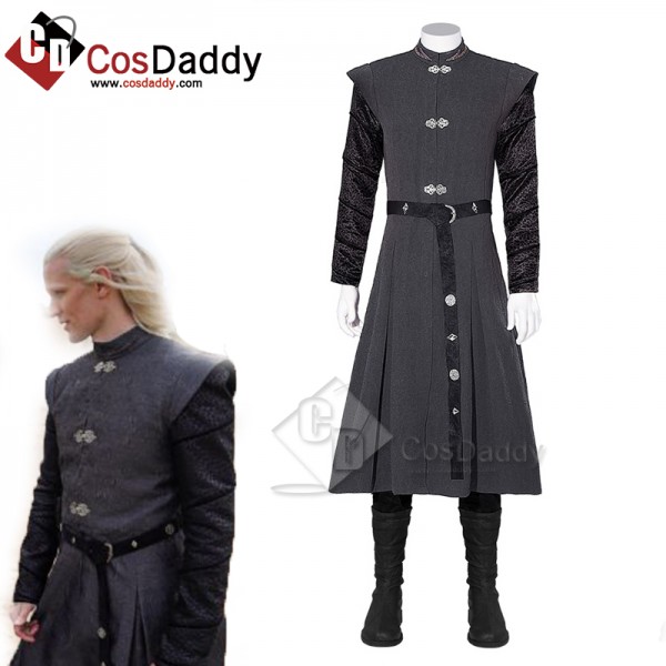 2022 Movie House of the Dragon Prince Daemon Targaryen Cosplay Costume Halloween Carnival Suit