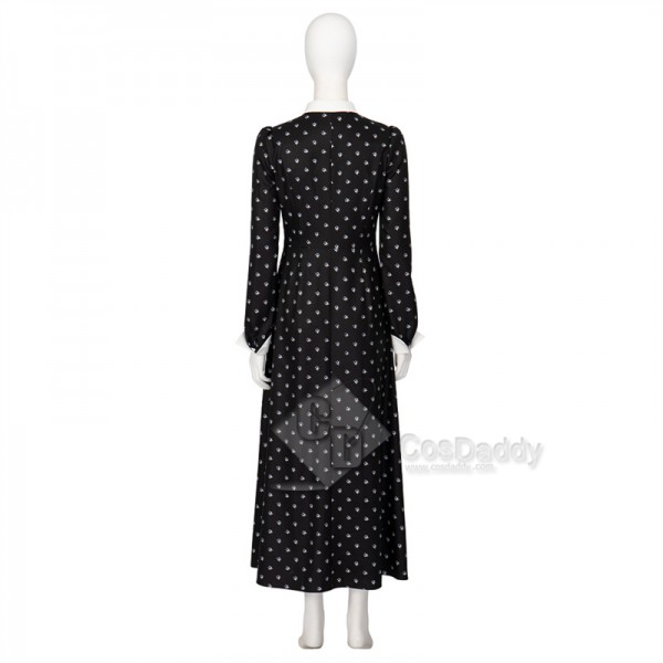 2022 The Addams Family Wednesday Friday Addams Cosplay Costume Black Dress Halloween Suit