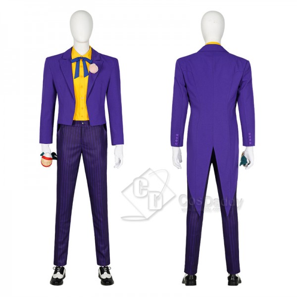 1992 Batman: The Animated Series Joker Cosplay Costume Suit Halloween Carnival Suit
