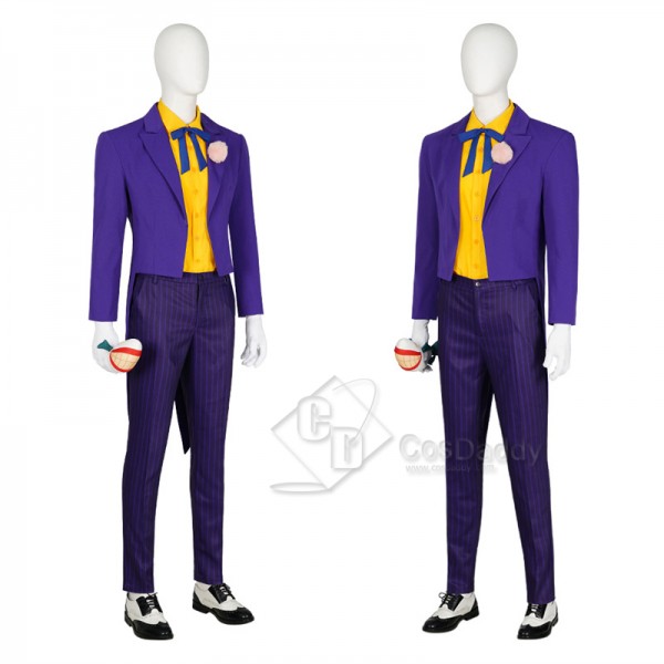 1992 Batman: The Animated Series Joker Cosplay Costume Suit Halloween Carnival Suit