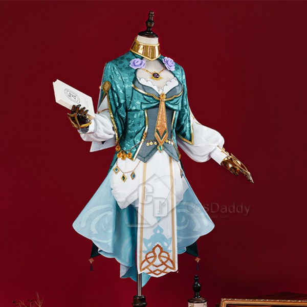 Genshin Impact Lisa New Skin A Sobriquet Under Shade Cosplay Costume Outfit