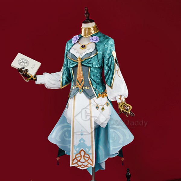 Genshin Impact Lisa New Skin A Sobriquet Under Shade Cosplay Costume Outfit