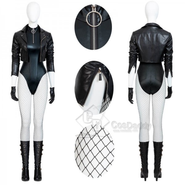 DC Comics Black Canary Costumes Superhero Swimsuit Bodysuit Halloween Cosplay Costumes 
