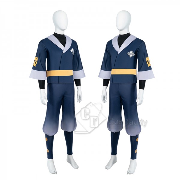 Anime Pokémon Legends: Arceus Male Grotagonist Rei Cosplay Costume Halloween Carnival Suit