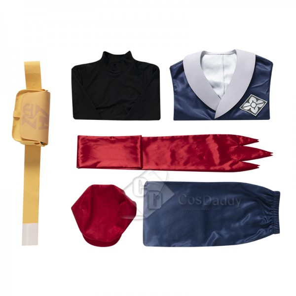 Anime Pokémon Legends: Arceus Male Grotagonist Rei Cosplay Costume Halloween Carnival Suit