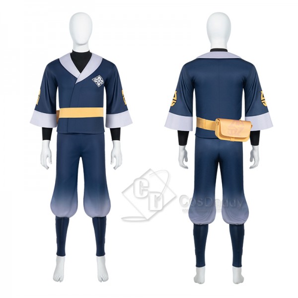 Anime Pokémon Legends: Arceus Male Grotagonist Rei Cosplay Costume Halloween Carnival Suit