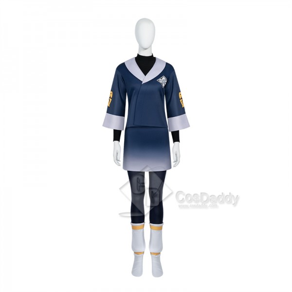 Anime Pokémon Legends: Arceus Female Grotagonist Akari Cosplay Costume Halloween Carnival Suit