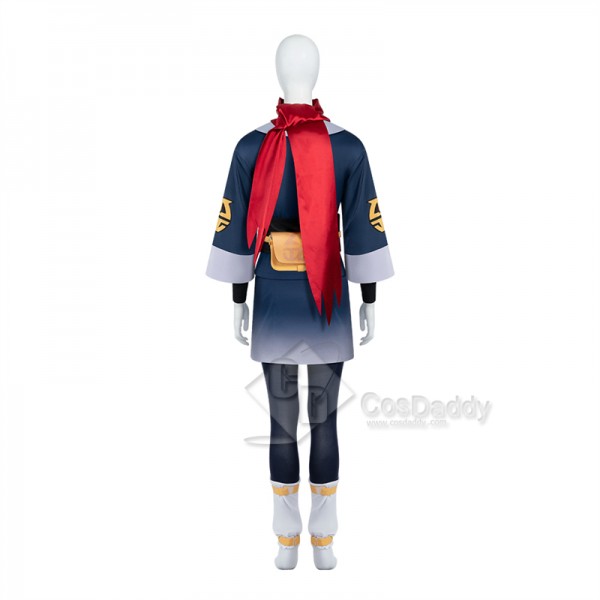 Anime Pokémon Legends: Arceus Female Grotagonist Akari Cosplay Costume Halloween Carnival Suit