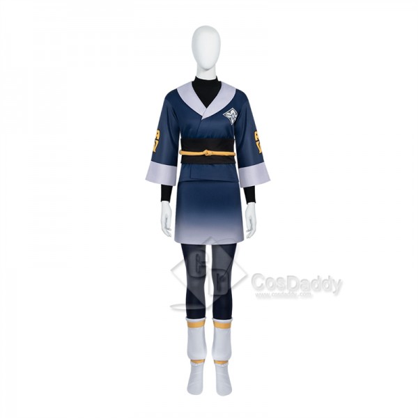 Anime Pokémon Legends: Arceus Female Grotagonist Akari Cosplay Costume Halloween Carnival Suit