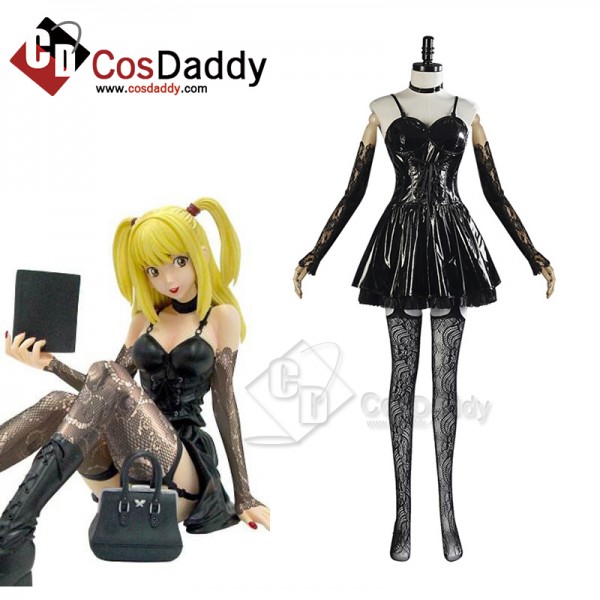 Anime Death Note Misa Amane Cosplay Costume Black ...