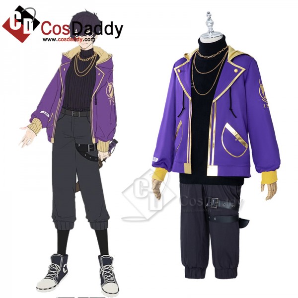 Hololive English Virtual YouTuber Shxtou Shoto Cosplay Costume Halloween Party Suit