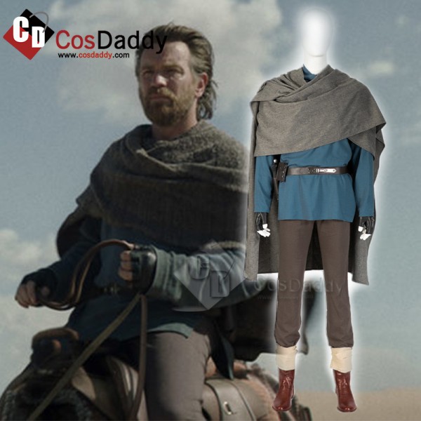 2022 Star Wars Obi-Wan Kenobi Jedi Cosplay Costume...