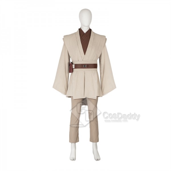 Star Wars Episode 3 Revenge of The Sith Obi-Wan Kenobi Cosplay Costume Halloween Carnival Suit