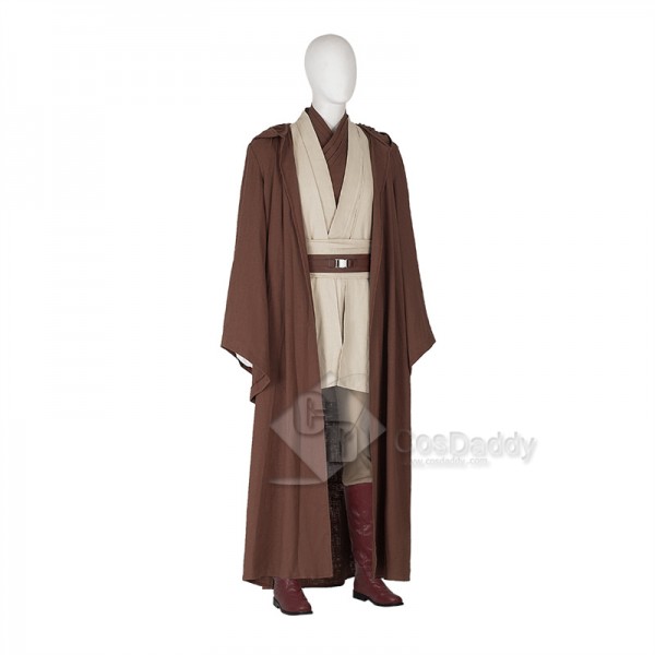 Star Wars Episode 3 Revenge of The Sith Obi-Wan Kenobi Cosplay Costume Halloween Carnival Suit