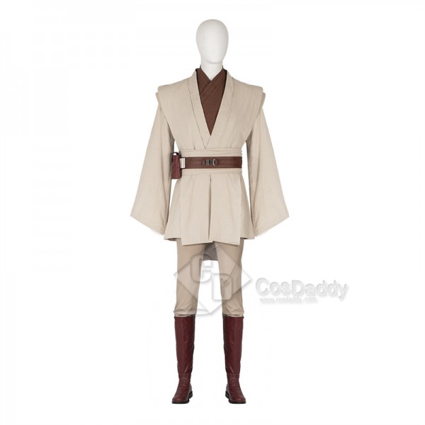 Star Wars Episode 3 Revenge of The Sith Obi-Wan Kenobi Cosplay Costume Halloween Carnival Suit