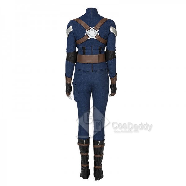 What If Carter Halloween Suit Captain America Peggy Carter Cosplay Costumes