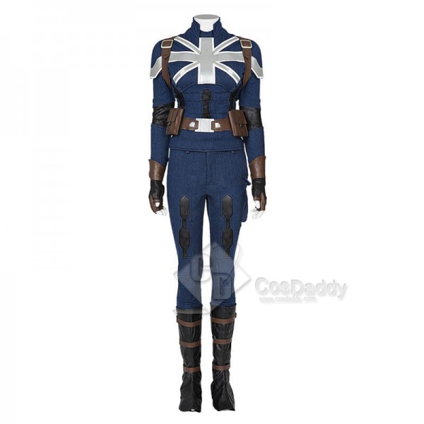 What If Carter Halloween Suit Captain America Peggy Carter Cosplay Costumes