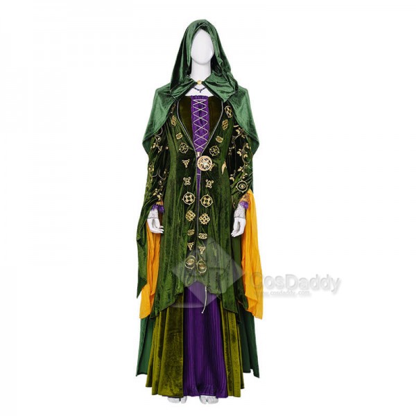 Hocus Pocus 2 Plus Size Winifred Sanderson Costume Halloween Cospaly Suit 2022