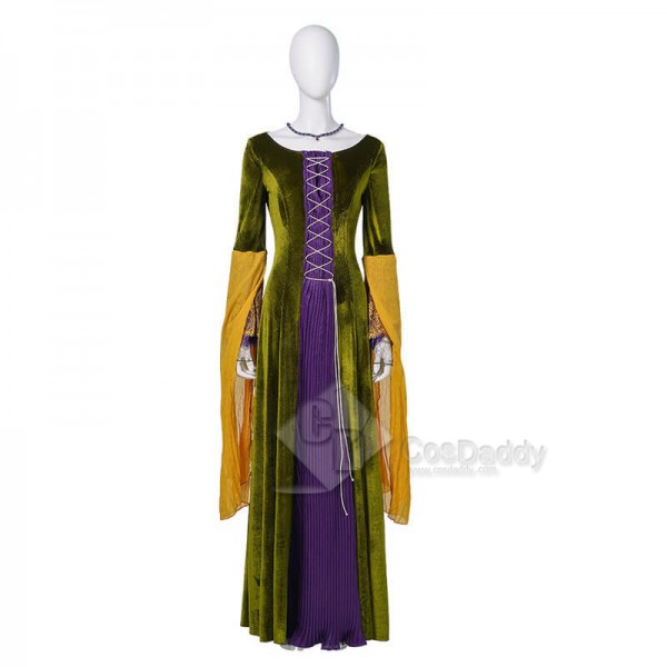 Hocus Pocus 2 Plus Size Winifred Sanderson Costume Halloween Cospaly Suit 2022