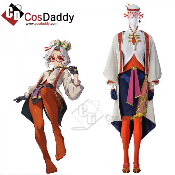 Tears of The Kingdom Sheikah Scientist Zelda Purah Cosplay Costume Halloween Outfit