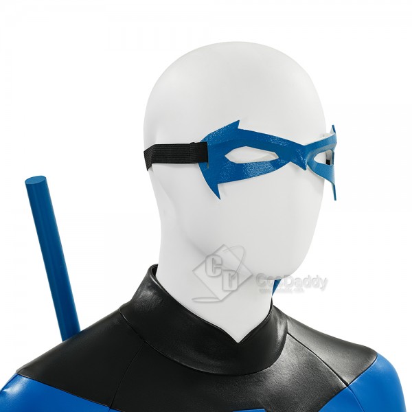 Cosdaddy Comic Nightwing Dick Grayson Cosplay Costume Nightwing Leather Jumpsuit