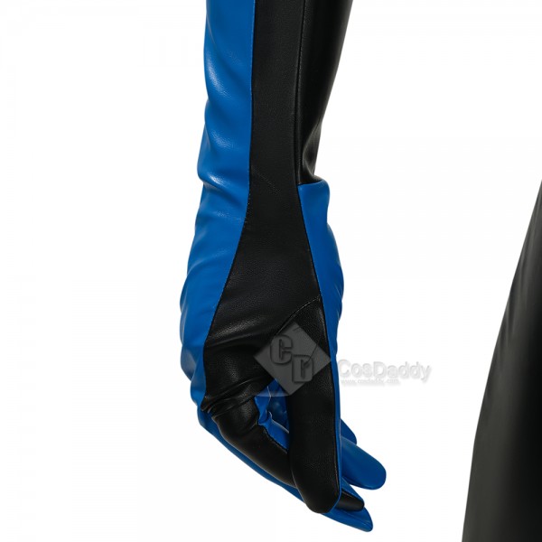 Cosdaddy Comic Nightwing Dick Grayson Cosplay Costume Nightwing Leather Jumpsuit