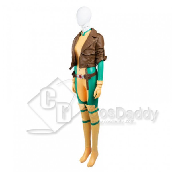 x-man Rogue Anna Marie Cosplay uniform body jumpsuit costume