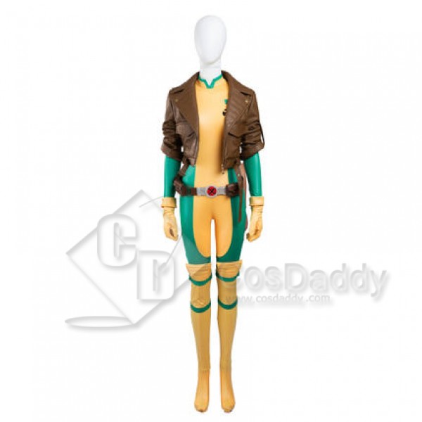 x-man Rogue Anna Marie Cosplay uniform body jumpsuit costume