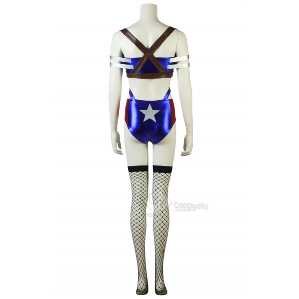 Captain America Girl‘s Sexy Dressing Cosplay Costume