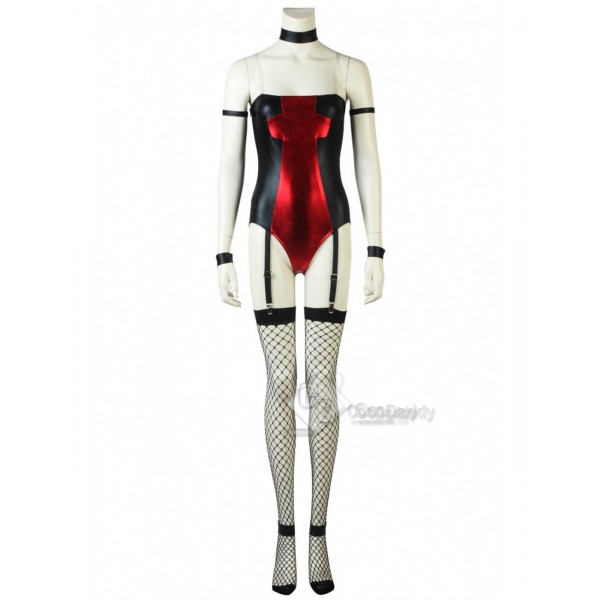 Deadpool Girl's Bare Shoulders Dressing Sexy Outfit Cosplay Costume