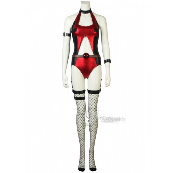 Deadpool Girl's Cross Dressing Sexy Outfit Cosplay Costume