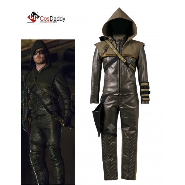 Arrow Season 3 Oliver Queen Green Arrow  Cosplay C...