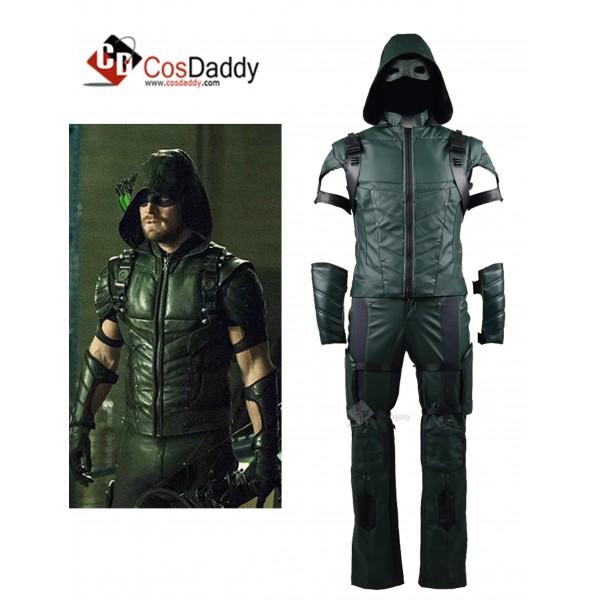 Arrow Season 4 Green Arrow Oliver Queen Cosplay Co...