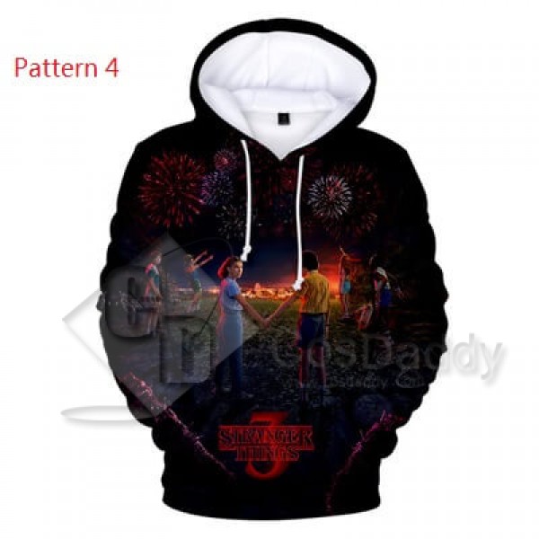 Stranger Things Hoodie Sweatshirts 3D Printed Jacket For Adult Kids