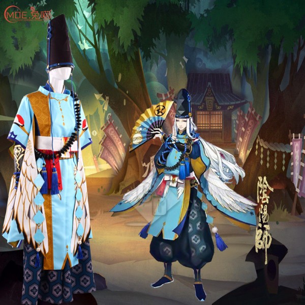 CosDaddy Onmyoji SEIMEI  Sama Cosplay costume Purple&Blue Full Set