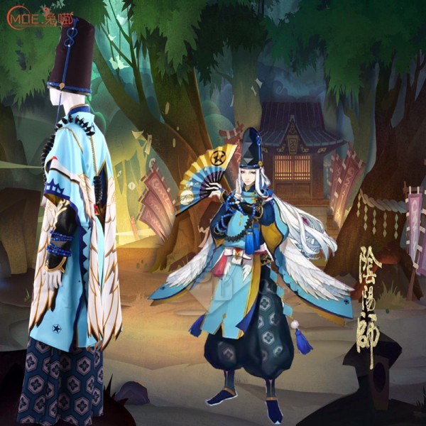 CosDaddy Onmyoji SEIMEI  Sama Cosplay costume Purple&Blue Full Set