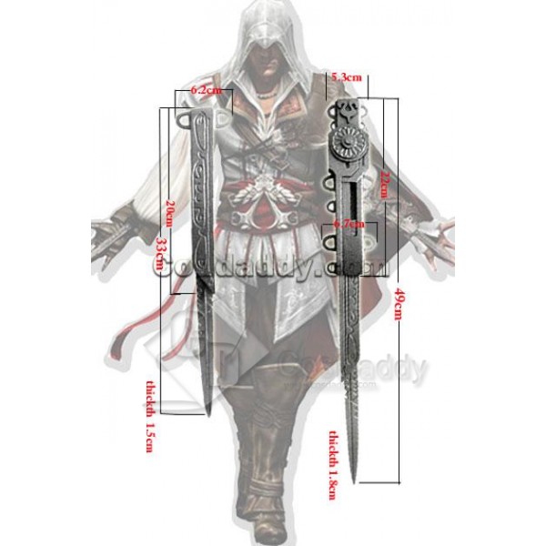 Assassin's Creed 2 II Ezio Auditore Daggers Cospla...