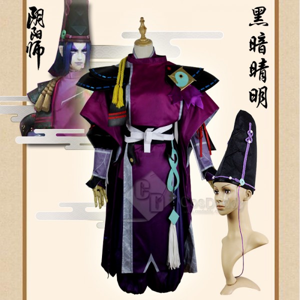 CosDaddy Onmyoji SEIMEI  Sama Cosplay costume Purple&Blue Full Set