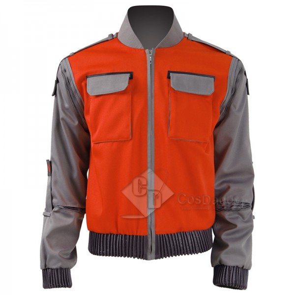 CosDaddy Back to the Future Cosplay Marty McFly Jacket 