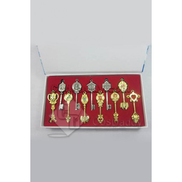 Fairy Tail Collection Set of 11 Golden Zodiac Keys