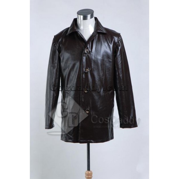 Supernatural Dean Winchester Pleather Jacket Coat Cosplay Costume