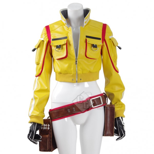 CosDaddy Final Fantasy XV Cindy Aurum Cosplay Jacket Holster Bag Gloves Shorts Halloween Costume