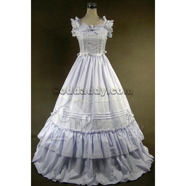 Southern Belle Gothic Lolita Ball Gown Dress White...