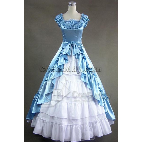 Renaissance Gothic Wedding Dress Ball Gown Prom Co...