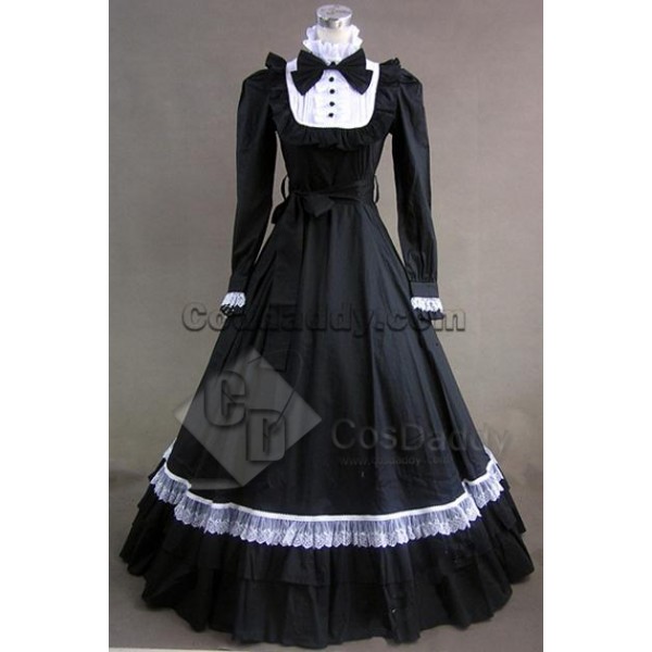 Gothic Lolita Cotton Cosplay Dress Ball Gown Prom ...