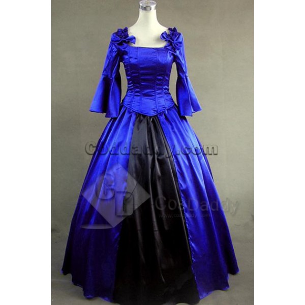 Southern Belle Satin Lolita Ball Gown Prom Dress C...