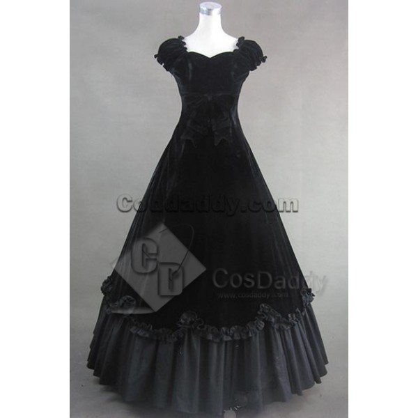 Southern Belle Civil War Satin Ball Gown Dress Cos...